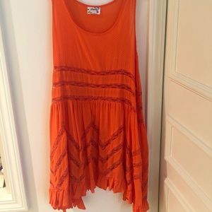 Voile and Lace Trapeze slip - free people